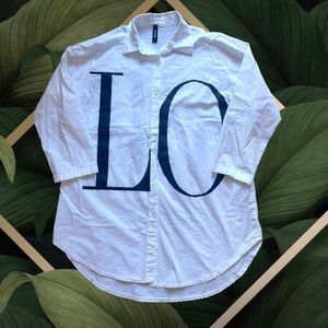 LOVE oversized shirt